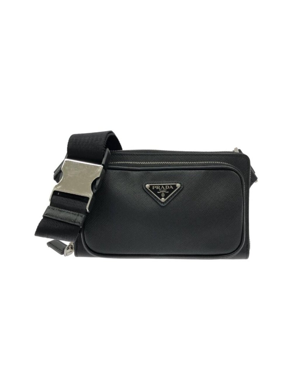 Prada Waist Bag Belt Bag Silver